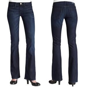 Earnest Sewn Keaton 116 Slight Bootcut Jeans Low Rise Dark Wash Women's Size 27S